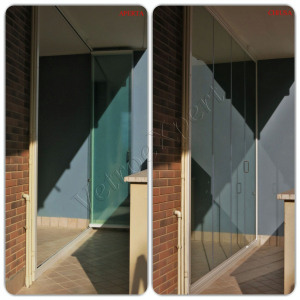 Collage vista esterna balcone Vetrata pieghevole Roma VetroeXpert Vetrate Pieghevoli e vetrate a scomparsa Glassroom 1