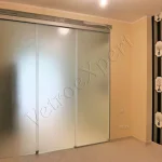 Parete chiusa divisoria in cristallo scorrevole satinata Roma VetroeXpert Porte in vetro su misura e Pareti divisorie 1