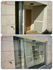 Preparazione al montaggio vetrata pieghevole Roma VetroeXpert Vetrate Pieghevoli e vetrate a scomparsa Glassroom