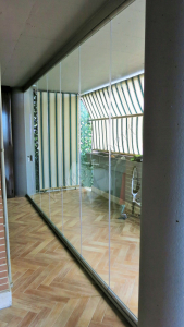 Vetrata pieghevole chiusa uscita balcone Roma VetroeXpert Vetrate Pieghevoli e vetrate a scomparsa Glassroom 1