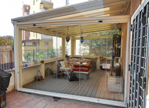 Vetrate a scomparsa e aPacchetto Glassroom Roma VetroeXpert Vetrate Pieghevoli e vetrate a scomparsa Glassroom