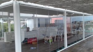 Vetrate panoramiche e Vetrate pieghevoli Glassroom Vetrate panoramiche ristorante Ischia Vetreria VetroeXpert Vetreria VetroeXpert