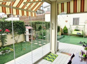 Vetrate panoramiche vista interna Roma VetroeXpert Vetrate Pieghevoli e vetrate a scomparsa Glassroom