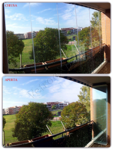 Vetrate pieghevoli in balcone Roma VetroeXpert Vetrate Pieghevoli e vetrate a scomparsa Glassroom