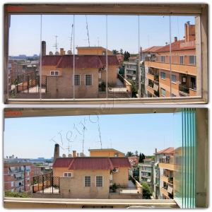 Vetrate pieghevoli per balconi vista generale Roma VetroeXpert Vetrate Pieghevoli e vetrate a scomparsa Glassroom 1