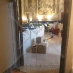 porta in cristallo per interni a roma