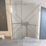 porta in vetro per mansarda, su misura 2