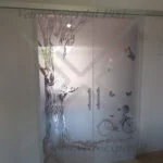 porta a battente opaca con decorazione 2