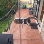 porta incristallo a battente per esterno