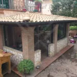 porta incristallo a battente per gazebo