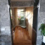 porta a battente in vetro per interno