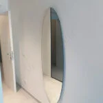 specchio ovale su misura