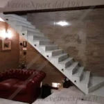 parete salone per balaustra con scala