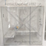 box doccia Doppio fisso + battente centrale