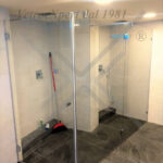 box doccia doppio fisso + porta a battente 3