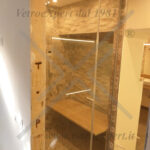 box doccia fisso + porta battente in cristallo