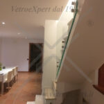 balaustra per privati in vetro
