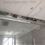porta automatica in vetro su misura 4