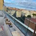 parapetto in vetro per balcone