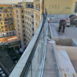 parapetto in vetro per terrazzo