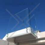 balaustra in vetro per balcone