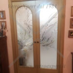 porta in vetro personalizzata con serigrafia rami