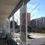 pensilina in vetro per terrazzo
