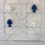 mensole decorative in vetro per esporre
