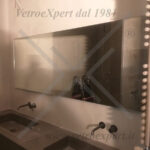 specchiata per bagno con doppio lavabo